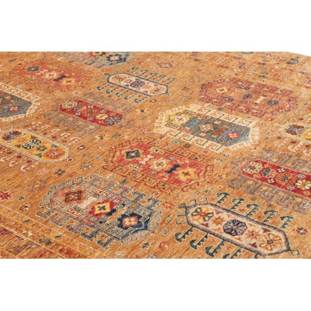 Tappeto Tribal Pakistan arancione marrone 200x293