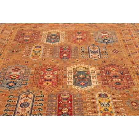Tappeto Tribal Pakistan arancione marrone 200x293