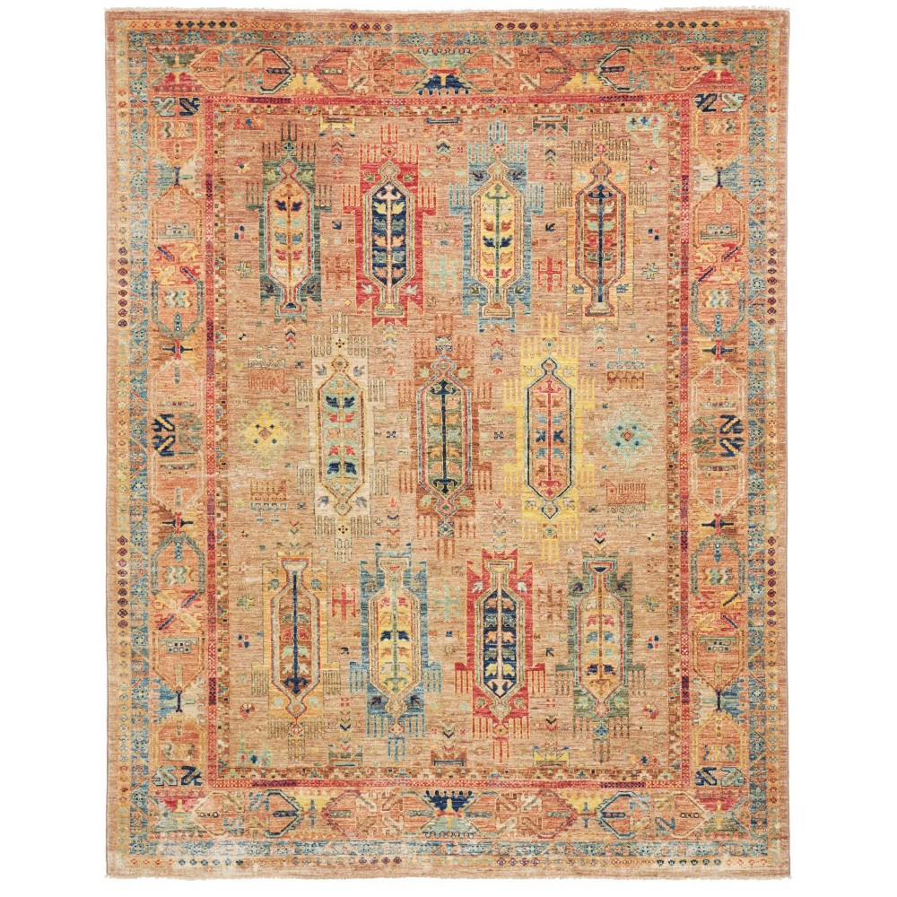 Tappeto Tribal Pakistan marrone 200x255