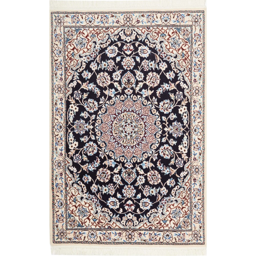 Tappeto Nain 9La Persia grigio azzurro 78x118 Tappeto Nain 9La Persia grigio azzurro 78x118