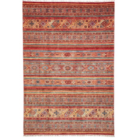 Tappeto Samarkand Pakistan rosso marrone 201x297