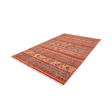 Tappeto Samarkand Pakistan rosso marrone 201x297