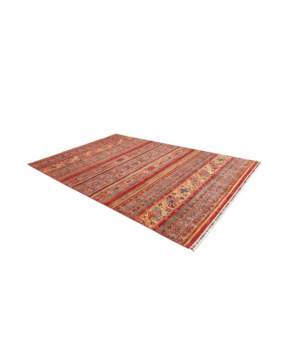 Tappeto Samarkand Pakistan rosso marrone 201x297