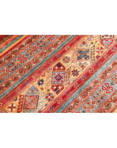 Tappeto Samarkand Pakistan rosso marrone 201x297