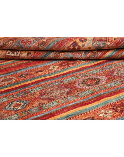 Tappeto Samarkand Pakistan rosso marrone 201x297