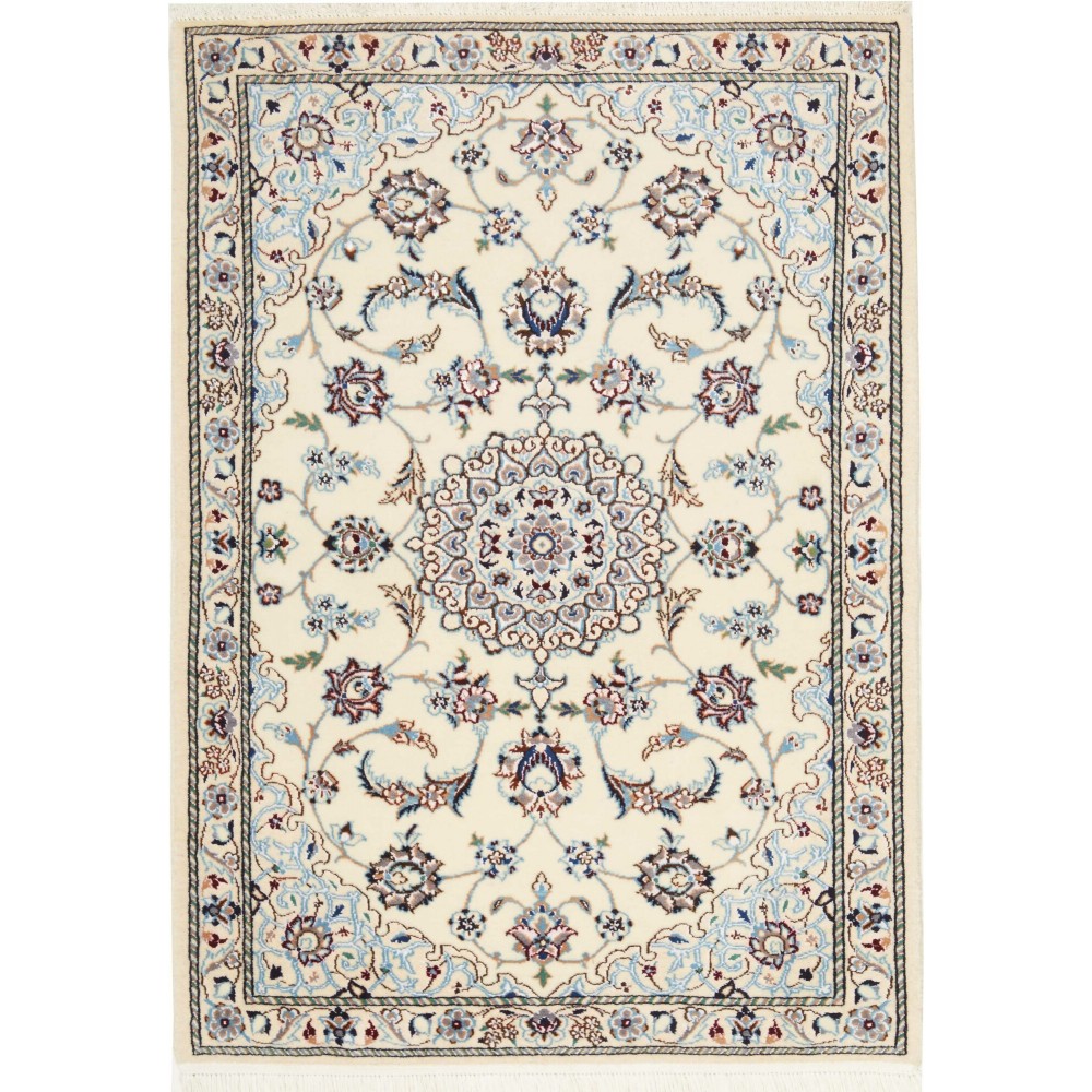 Tappeto Nain 6La Persia bianco grigio 65x93 Tappeto Nain 6La Persia bianco grigio 65x93