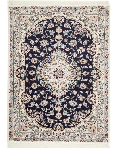 Tappeto Nain 6La Persia bianco grigio 95x127