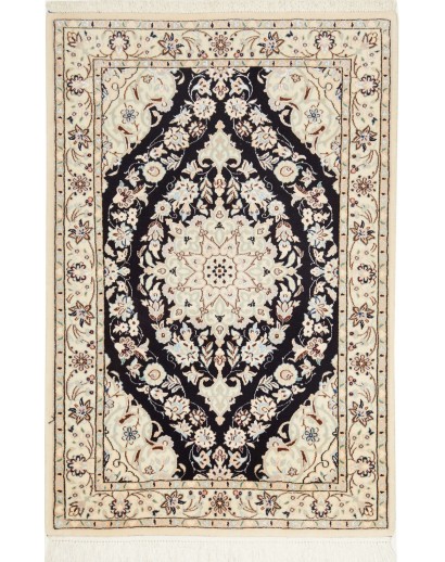 Tappeto Nain 6La Persia bianco grigio 72x108