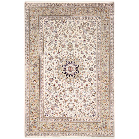 Tappeto Kashan Persia bianco grigio 200x300