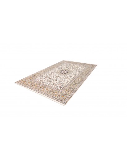 Tappeto Kashan Persia bianco grigio 200x300