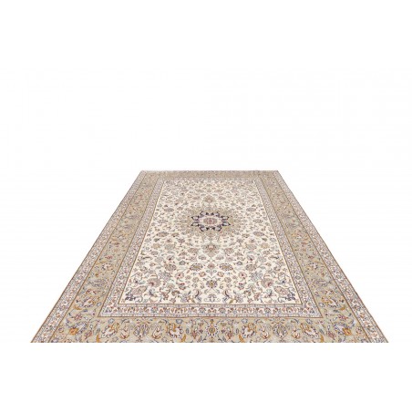 Tappeto Kashan Persia bianco grigio 200x300