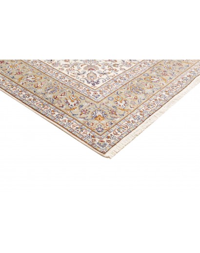 Tappeto Kashan Persia bianco grigio 200x300