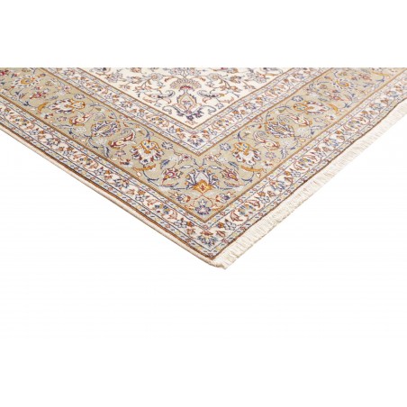 Tappeto Kashan Persia bianco grigio 200x300