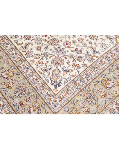 Tappeto Kashan Persia bianco grigio 200x300