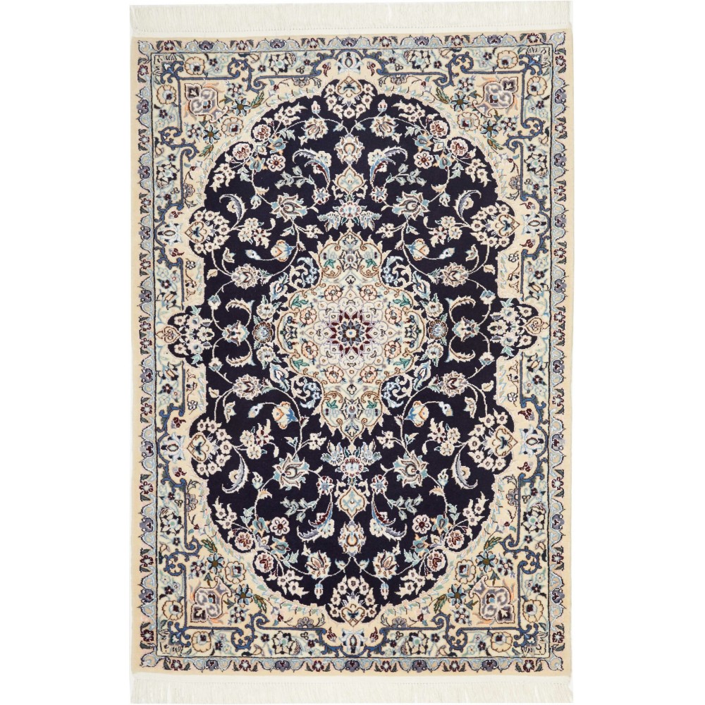 Tappeto Nain 6La Persia bianco grigio 78x118 Tappeto Nain 6La Persia bianco grigio 78x118