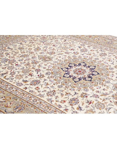 Tappeto Kashan Persia bianco grigio 200x300