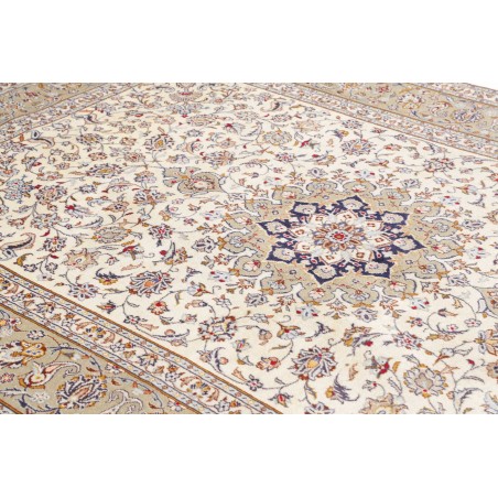 Tappeto Kashan Persia bianco grigio 200x300
