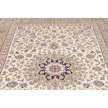 Tappeto Kashan Persia bianco grigio 200x300