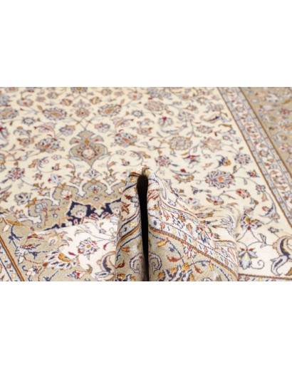 Tappeto Kashan Persia bianco grigio 200x300