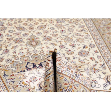 Tappeto Kashan Persia bianco grigio 200x300