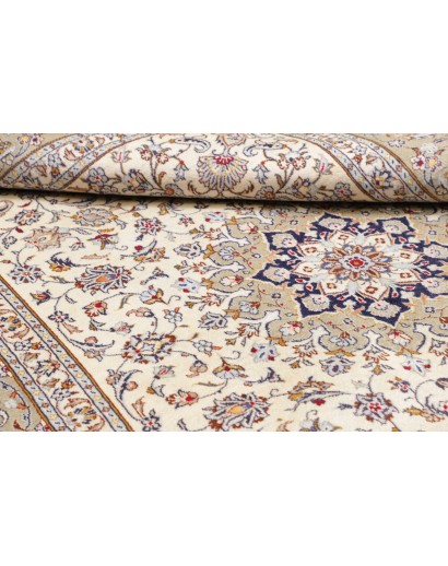 Tappeto Kashan Persia bianco grigio 200x300