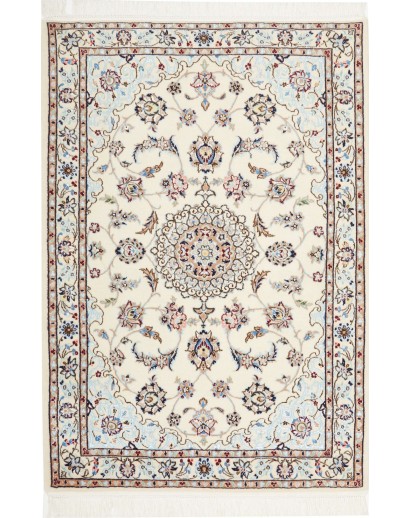 Tappeto Nain 6La Persia bianco grigio 81x118