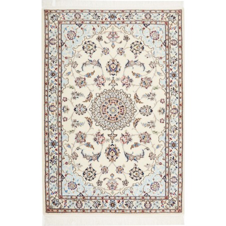 Tappeto Nain 6La Persia bianco grigio 81x118