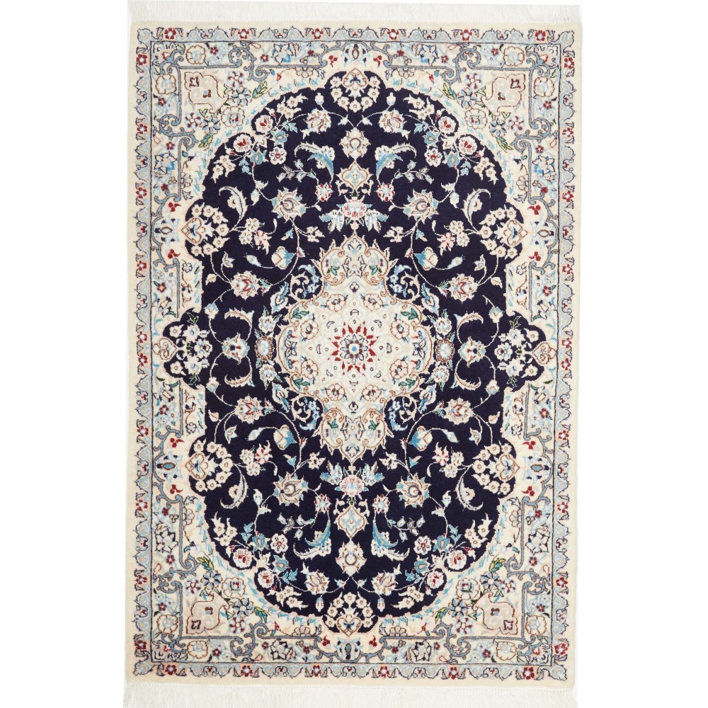 Tappeto Nain 6La Persia bianco grigio 81x120 Tappeto Nain 6La Persia bianco grigio 81x120