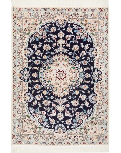 Tappeto Nain 6La Persia bianco grigio 82x116