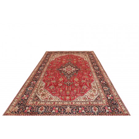 Tappeto Tabriz Persia marrone giallo 197x302