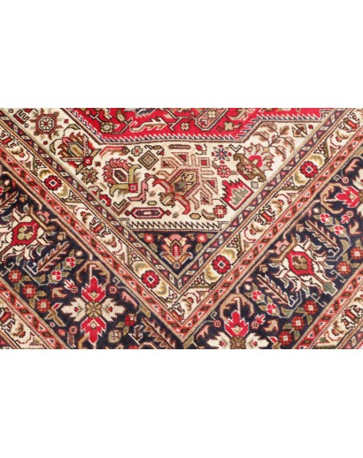 Tappeto Tabriz Persia marrone giallo 197x302