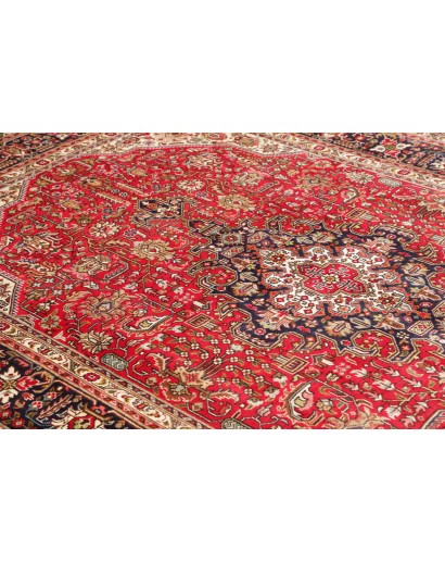 Tappeto Tabriz Persia marrone giallo 197x302