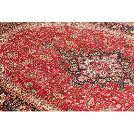 Tappeto Tabriz Persia marrone giallo 197x302