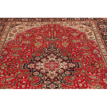 Tappeto Tabriz Persia marrone giallo 197x302