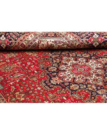 Tappeto Tabriz Persia marrone giallo 197x302