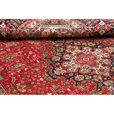 Tappeto Tabriz Persia marrone giallo 197x302