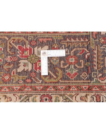 Tappeto Tabriz Persia marrone giallo 197x302