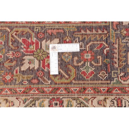 Tappeto Tabriz Persia marrone giallo 197x302