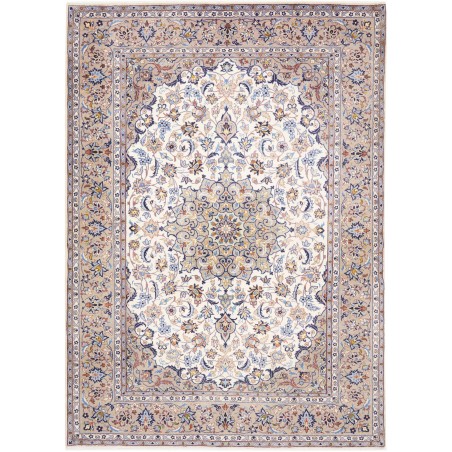 Tappeto Kashan Persia bianco azzurro 200x285