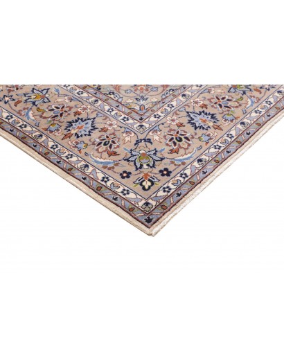 Tappeto Kashan Persia bianco azzurro 200x285