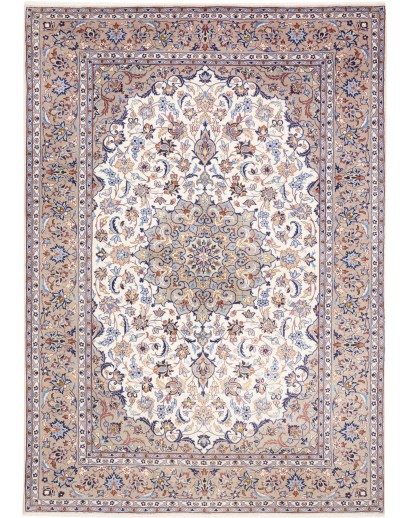 Tappeto Kashan Persia beige bianco 200x285