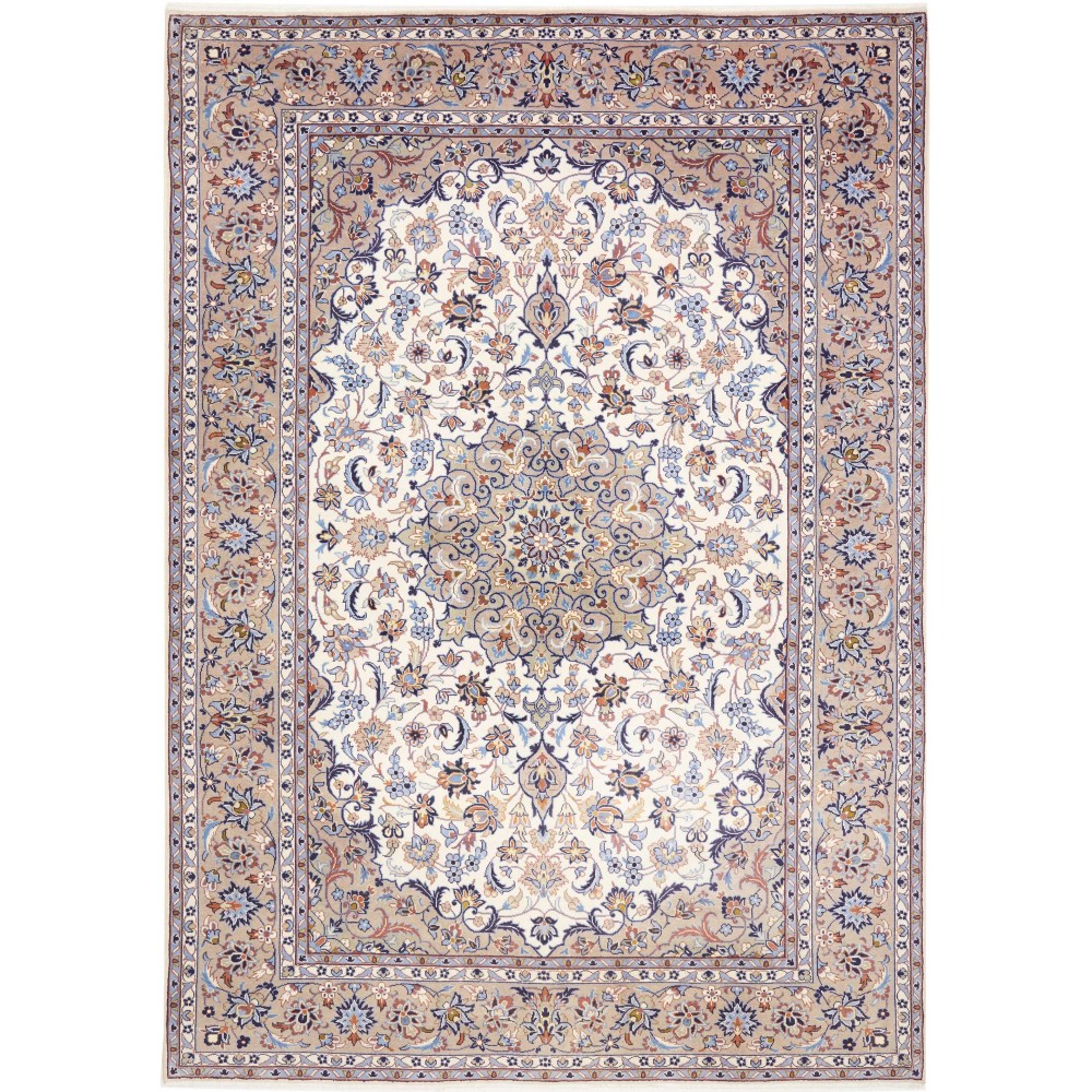 Tappeto Kashan Persia beige bianco 200x285