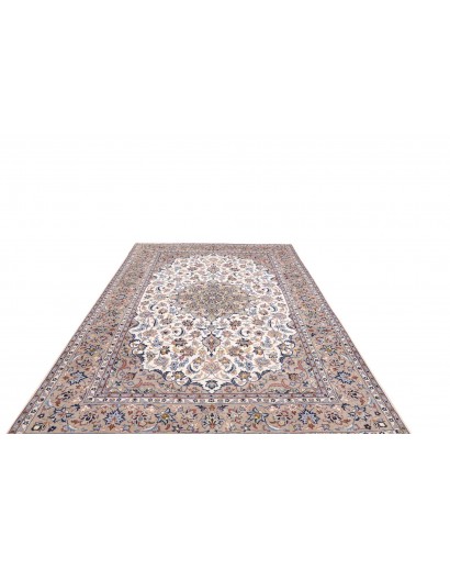 Tappeto Kashan Persia beige bianco 200x285
