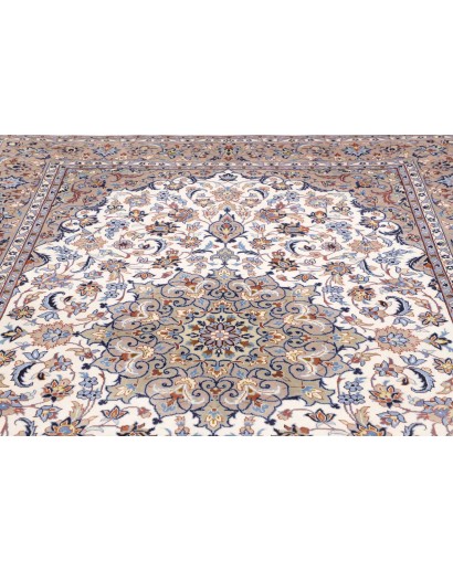 Tappeto Kashan Persia beige bianco 200x285