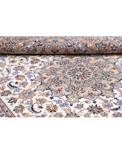 Tappeto Kashan Persia beige bianco 200x285