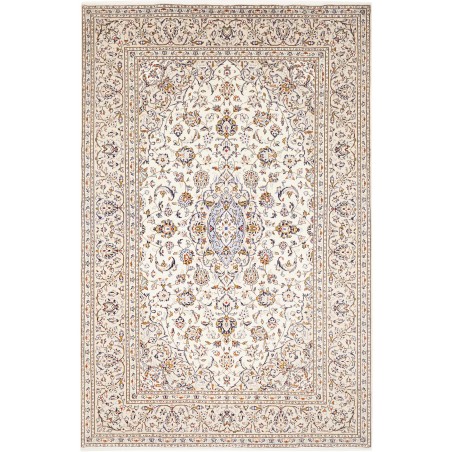 Tappeto Kashan Persia bianco grigio 193x292