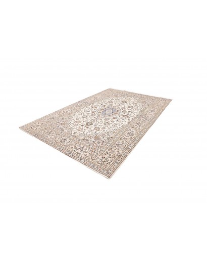 Tappeto Kashan Persia bianco grigio 193x292