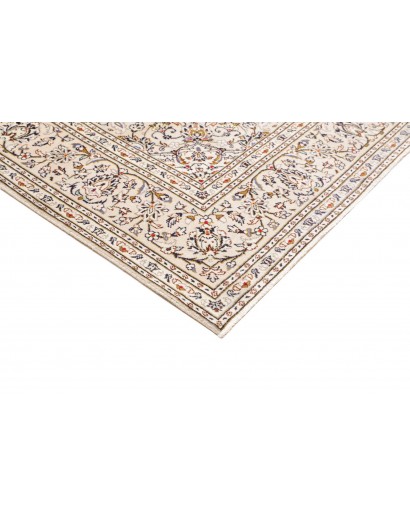 Tappeto Kashan Persia bianco grigio 193x292