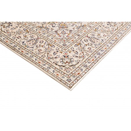 Tappeto Kashan Persia bianco grigio 193x292