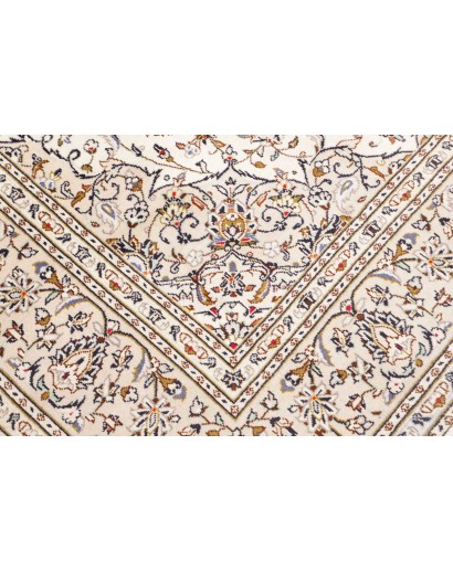 Tappeto Kashan Persia bianco grigio 193x292